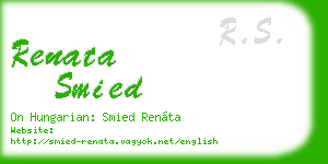 renata smied business card