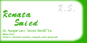 renata smied business card